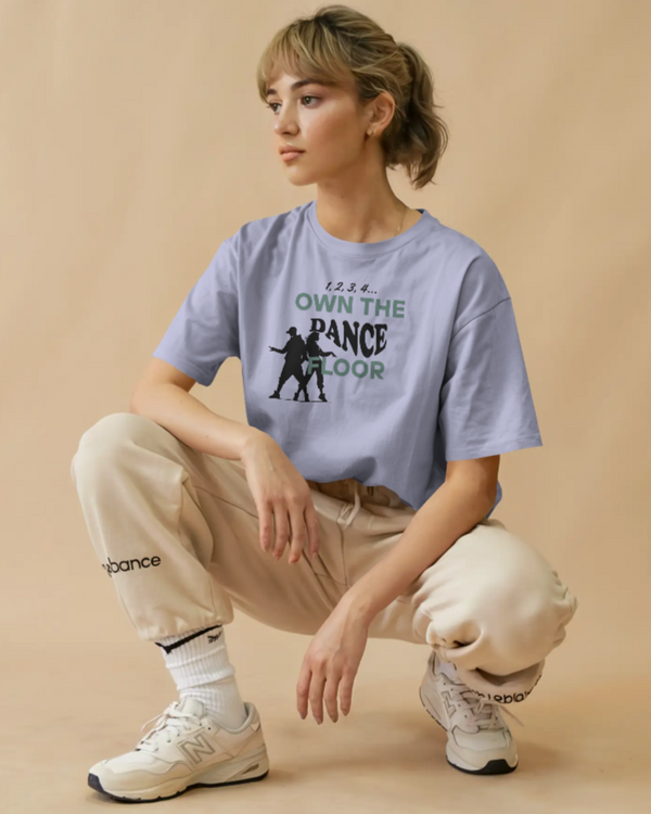 1-2-3-4, own the dance floor. Unisexual T-shirt