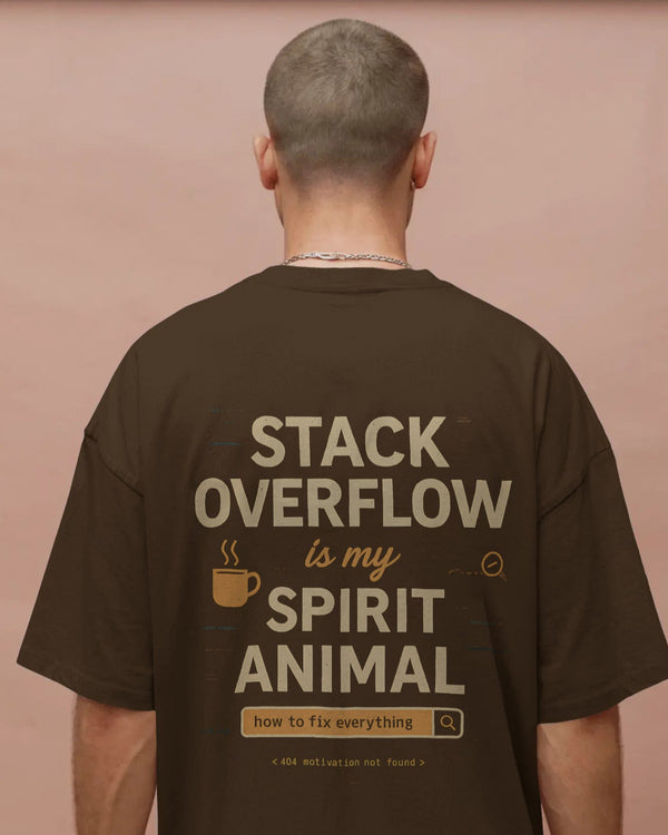 Stack Overflow is My Spirit Animal unisexual T shirt