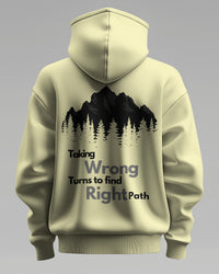 Taking wrong turns to find the right path unisexual hoodie