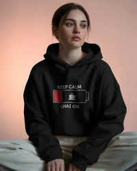 Keep calm and chai on unisexual hoodie