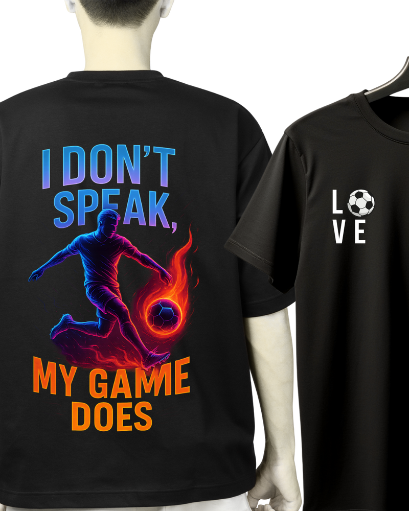 I don't speak, my game does. Unisexual T-shirt