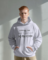Finding the best Compiler to My Code unisexual hoodie