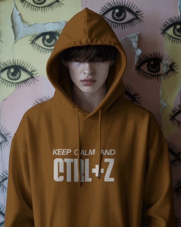 Keep calm and Ctrl+Z unisexual hoodie