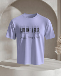 Code Like a Boss, Debug Like a Jedi unisexual T shirt