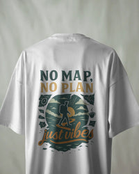 No map no plan just vibe unisexual T shirt