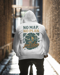 No map, no plan, just vibes uisexual hoodie