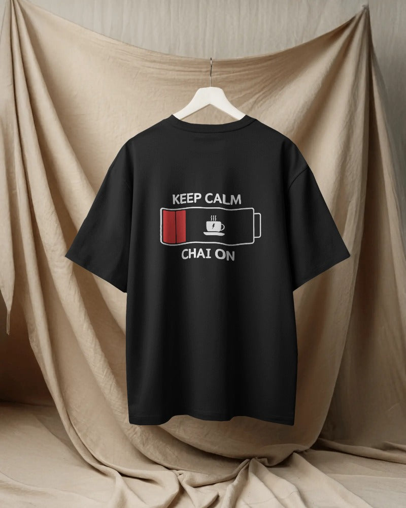 Keep calm and chai on. Unisexual T-shirt