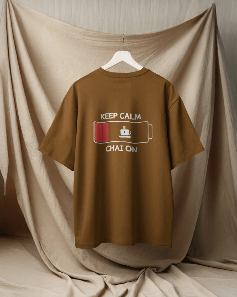Keep calm and chai on. Unisexual T-shirt