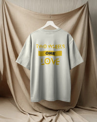Two wheels, One love. Unisexual T-shirt