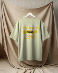 Two wheels, One love. Unisexual T-shirt
