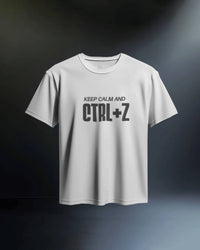 Keep calm and Ctrl+Z unisexual T shirt