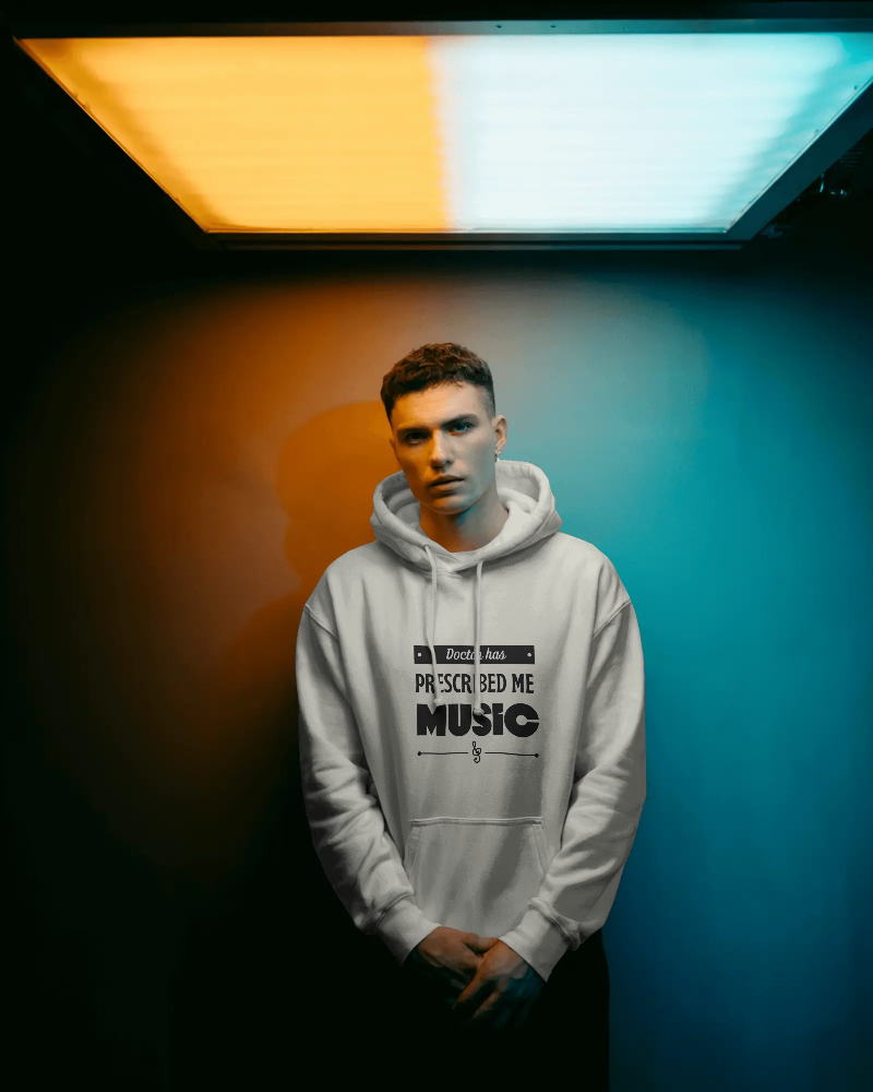 Doctor has prescribed me Music. Unisexual Hoodie