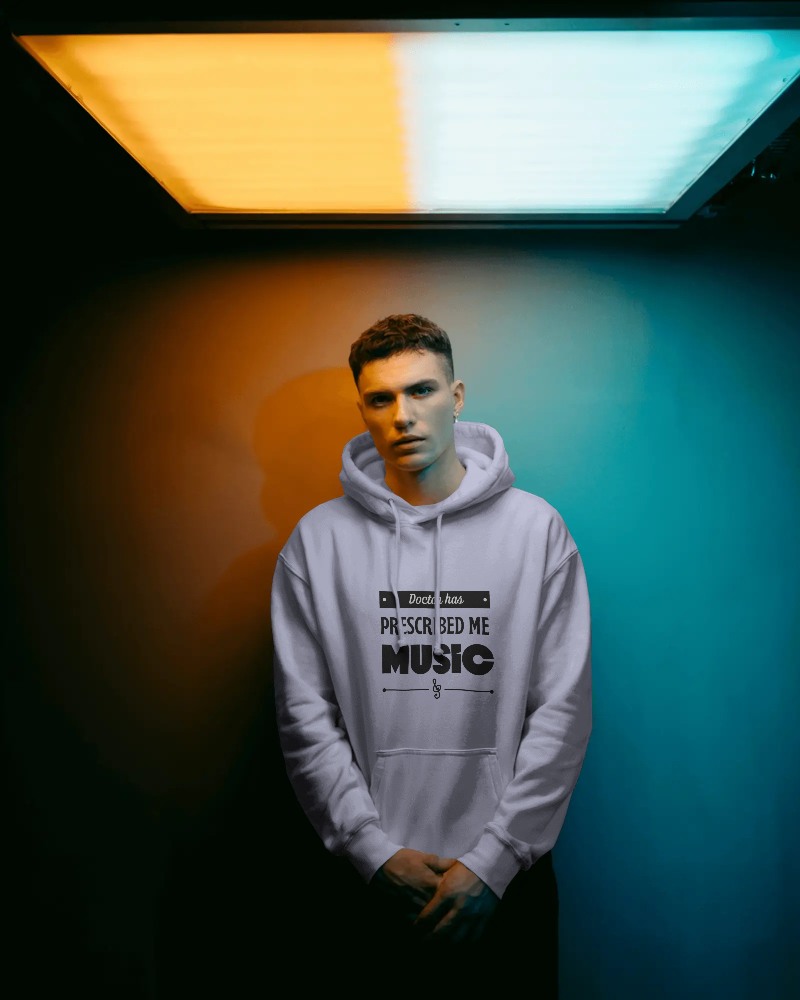 Doctor has prescribed me Music. Unisexual Hoodie