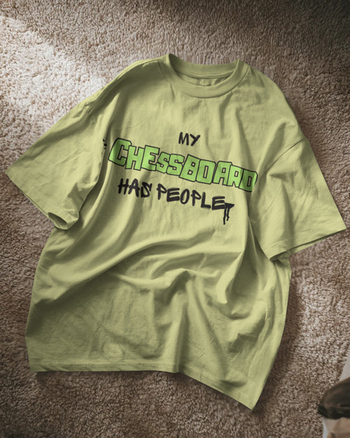 my chesboard has people unisexual oversized T shirt