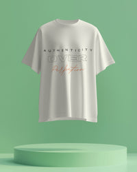 Authenticity over perfection, always. Unisexual T shirt