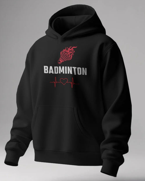 Badminton. Unisexual Hoodie