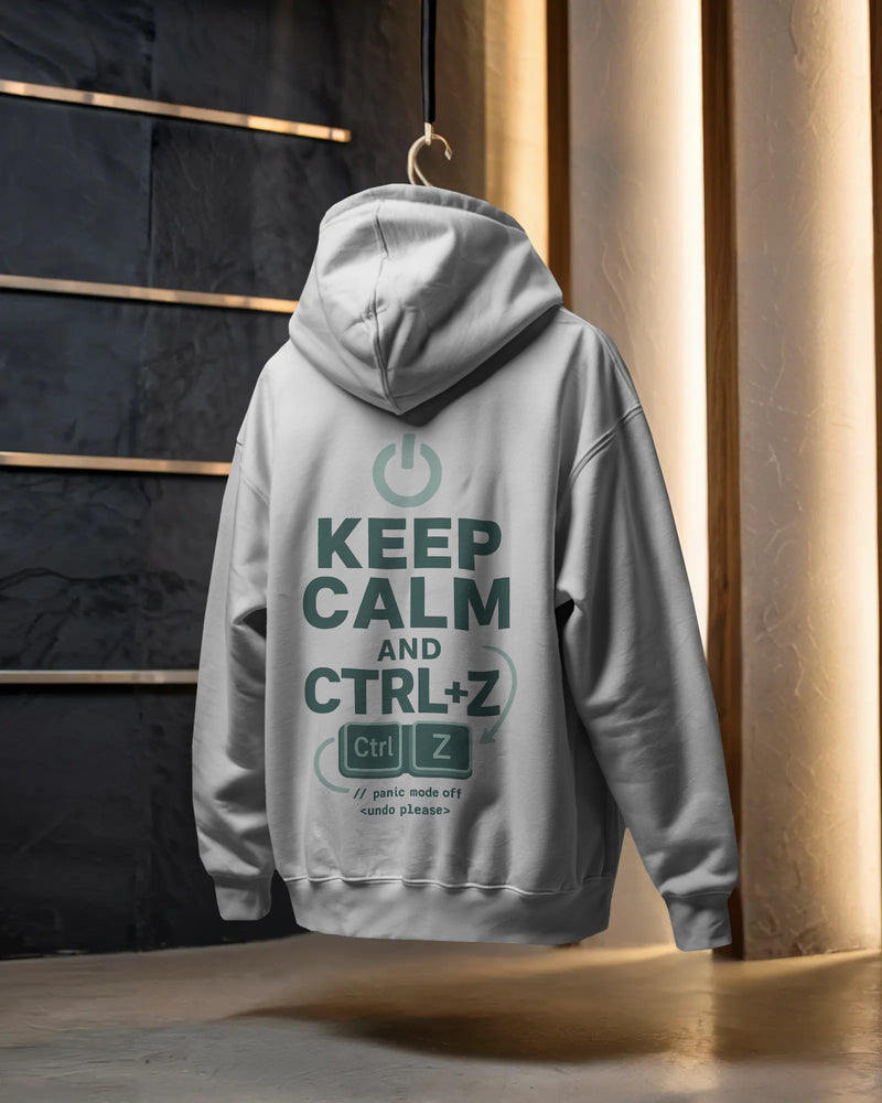 Keep calm and Ctrl+Z unisexual hoodie