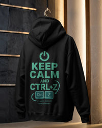 Keep calm and Ctrl+Z unisexual hoodie
