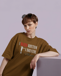 I bleed rythm breathe moment.  Unisexual T-shirt