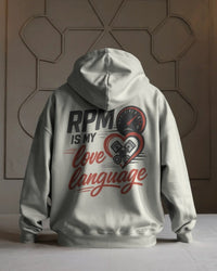 RPM is my love language. Unisexual Hoodie