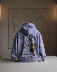 Navigating life one awkward text at a time unisexual hoodie