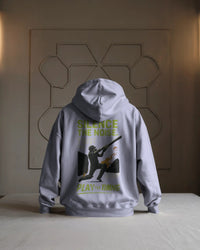 Silence the noise trust the glory, play the timing. Unisexual Hoodie