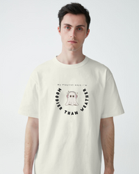 My playlist says i am moodier than weather.  Unisexual T-shirt