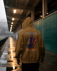 Boots on ego off let's play. Unisexual Hoodie
