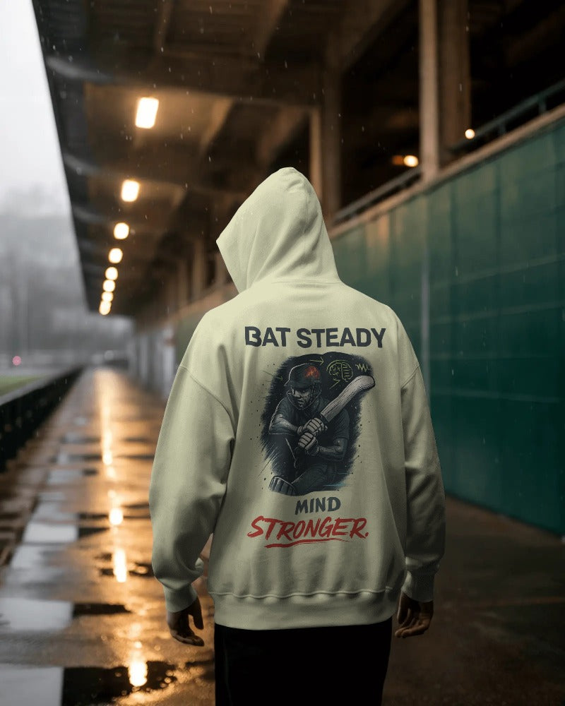 Bat Steady Mind stronger. Unisexual Hoodie
