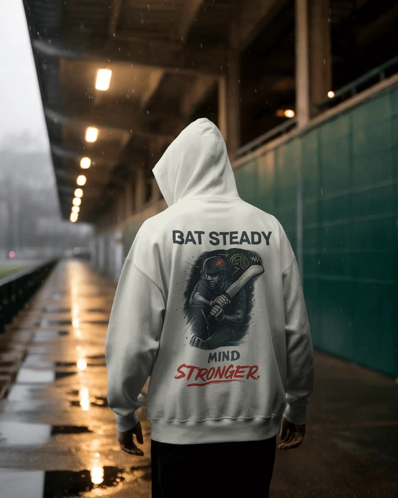 Bat Steady Mind stronger. Unisexual Hoodie