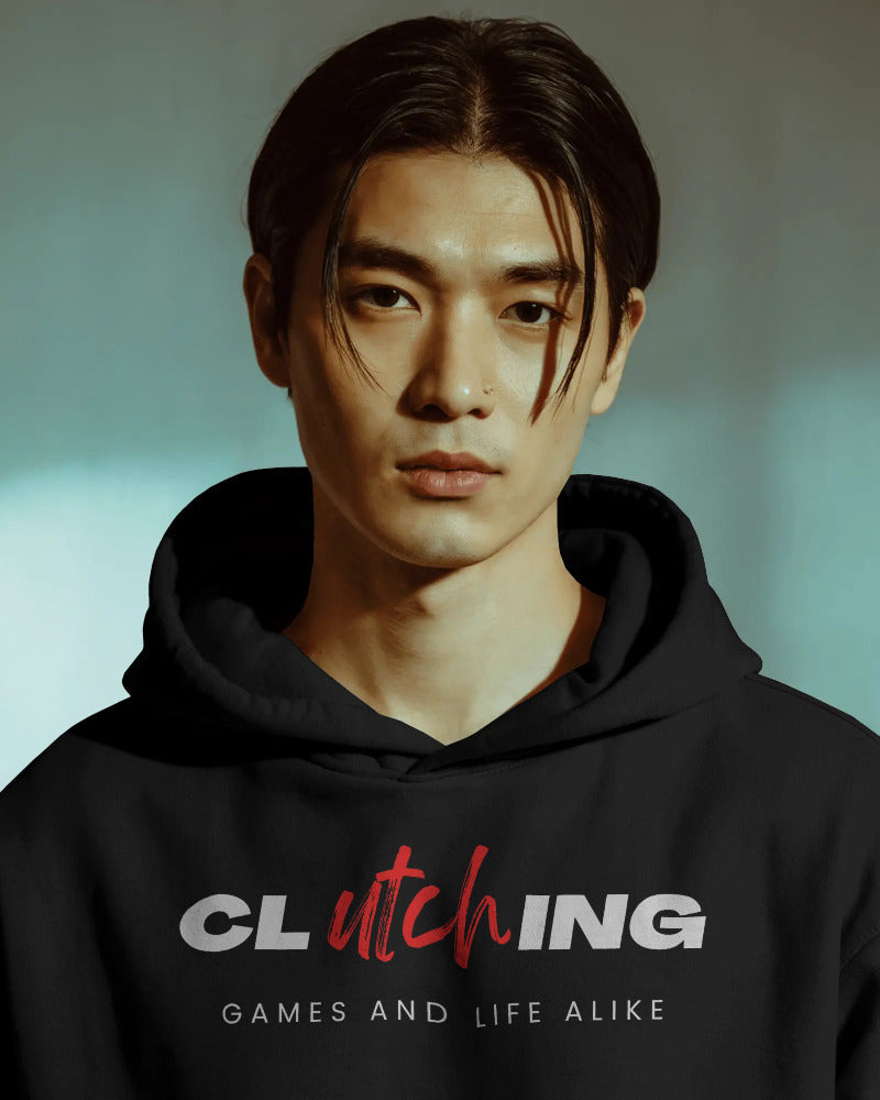 Clutching games and life alike unisexual hoodie