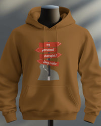 my personal therapist?.....long rides! unisexual hoodie