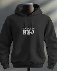 Keep calm and Ctrl+Z unisexual hoodie