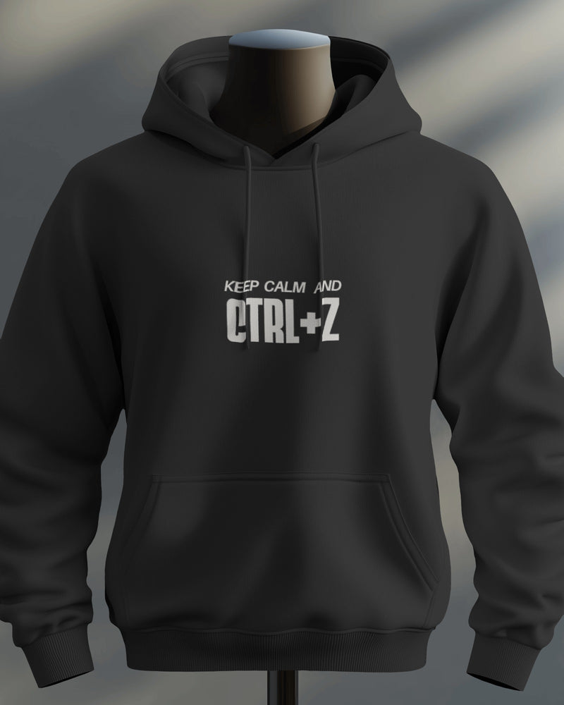 Keep calm and Ctrl+Z unisexual hoodie