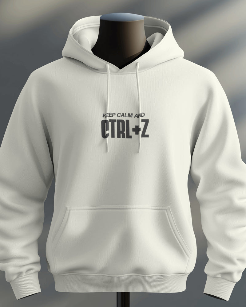 Keep calm and Ctrl+Z unisexual hoodie