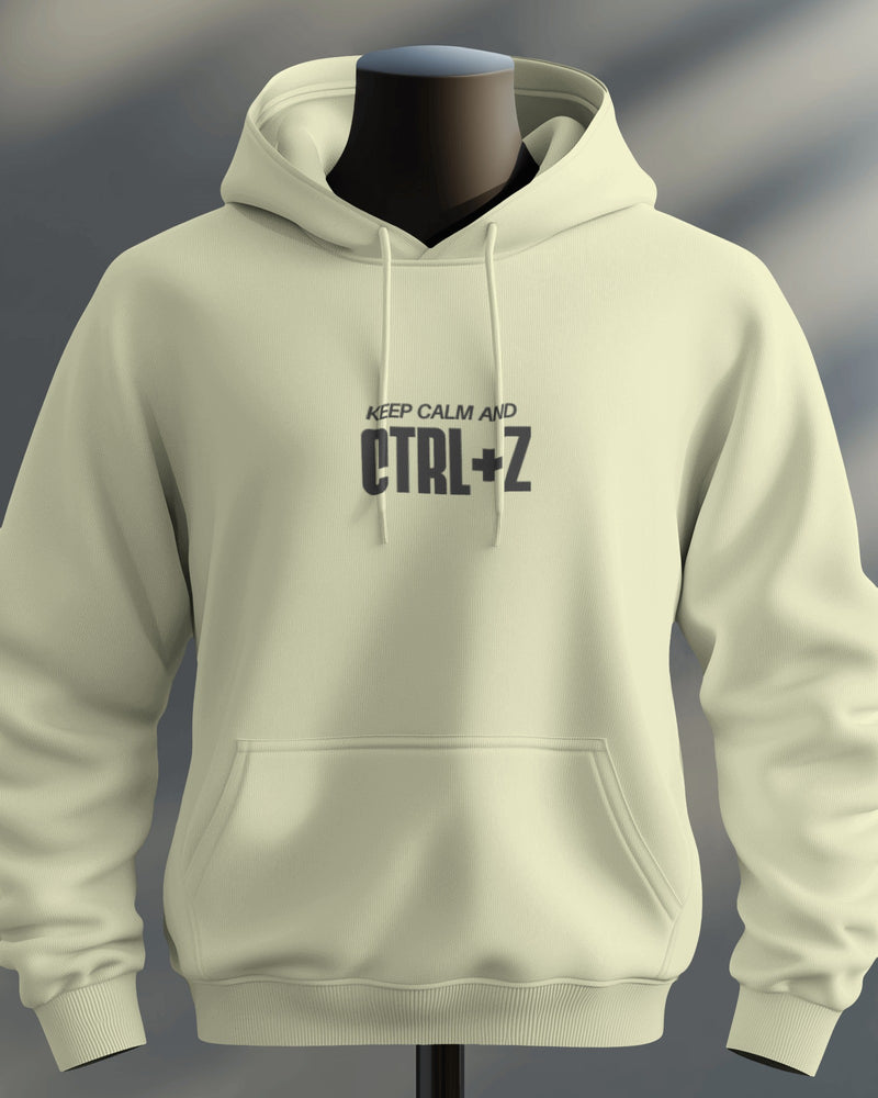Keep calm and Ctrl+Z unisexual hoodie