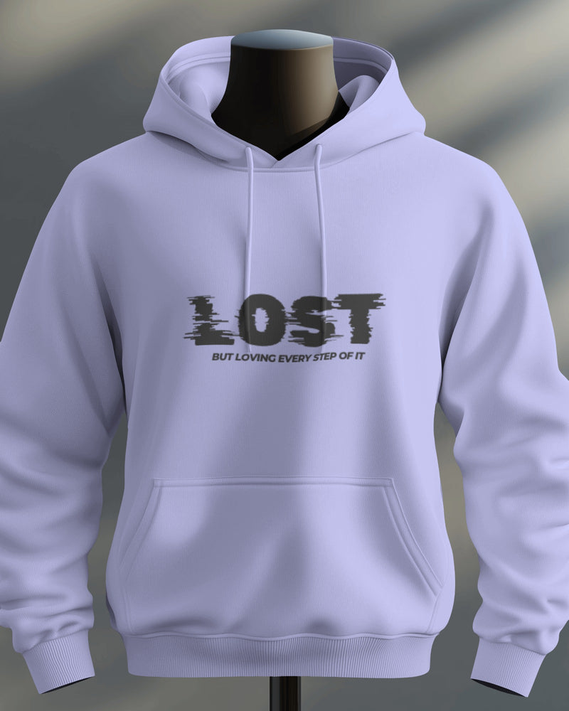 Lost, but loving every step of it unisexual hoodie