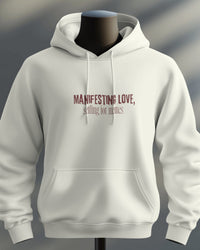 Manifesting love, settling for memes unisexual hoodie