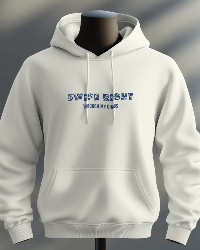 Standards Stay, people rotate, Swiping right through my chaos unisexual hoodie