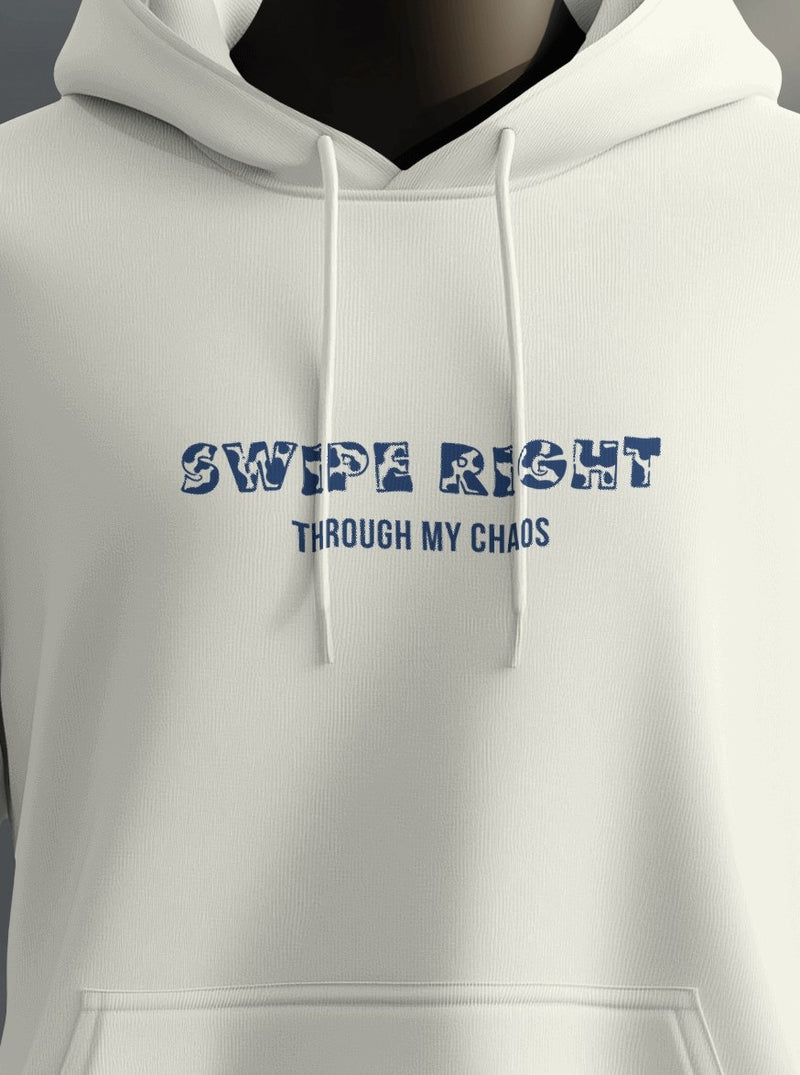 Standards Stay, people rotate, Swiping right through my chaos unisexual hoodie