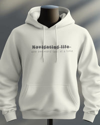 Navigating life one awkward text at a time unisexual hoodie