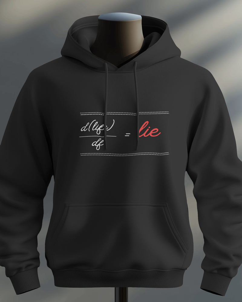 d(life)/df=lie unisexual hoodie