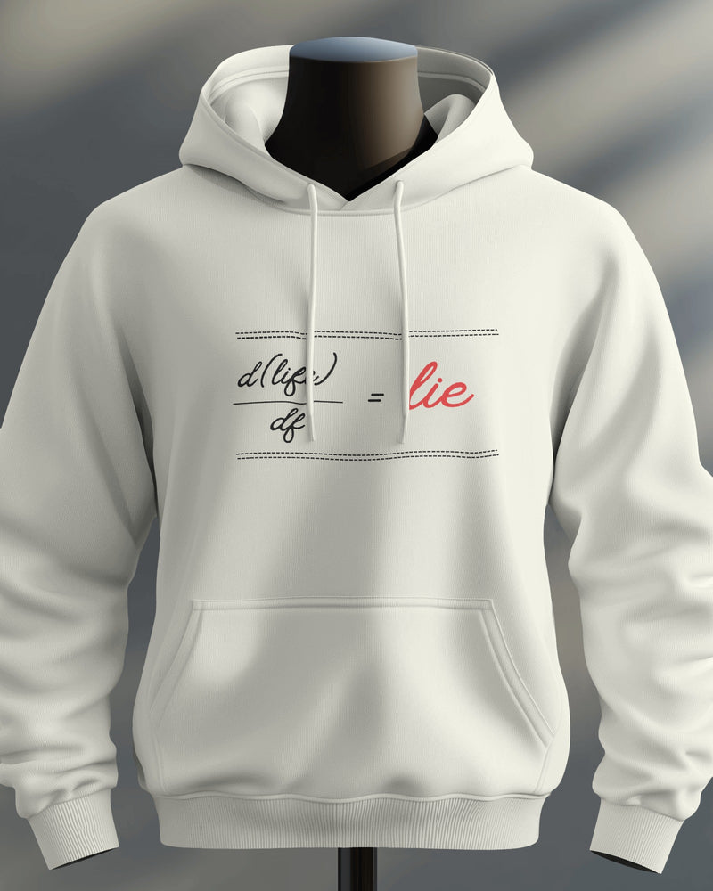 d(life)/df=lie unisexual hoodie