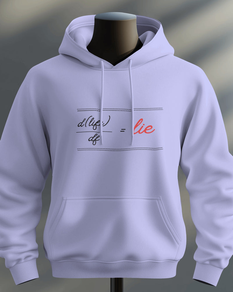 d(life)/df=lie unisexual hoodie