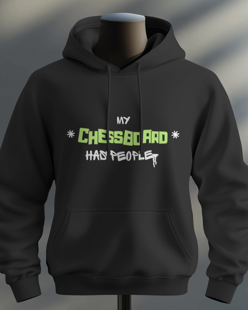 my chesboard has people unisexual hoodie