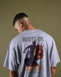 Boots on ego off let's play. Unisexual T-shirt