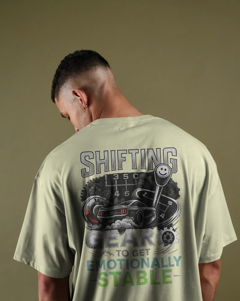 Shifting gears to get emotionally stable.  Unisexual T-shirt