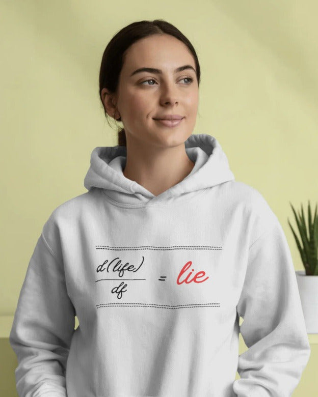d(life)/df=lie unisexual hoodie