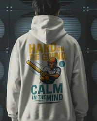 Hard on the grind, calm in the mind. Unisexual Hoodie