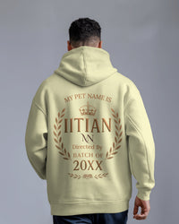 My Pet Name is IITian custom BATCH YEAR Unisexual Hoodie